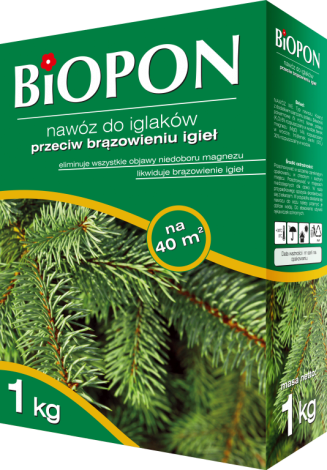 Добриво Біопон (Biopon) гранульоване для хвойних рослин 1 кг - 2