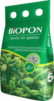 Добриво Біопон (Biopon) гранульоване для хвойних рослин 5 кг - 1