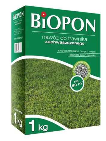 Добриво Біопон (Biopon) гранульоване для газону проти бур'янів 1 кг - 1