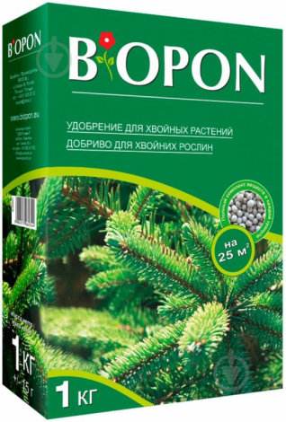 Добриво Біопон (Biopon) гранульоване для хвойних рослин 1 кг - 1