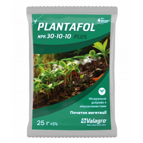 Добриво Плантафол (Plantafol) 30-10-10 кристалічне, 25 г - 1